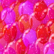 Balloon seamless background pink