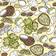 Pattern with nuts