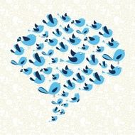 Social media birds bubble