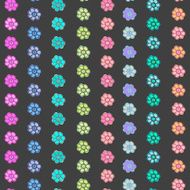 Vector Seamless cute spring or summer floral pattern Background
