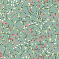 seamless motley floral background