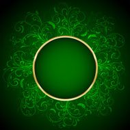 Green floral background N9