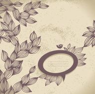 Vintage background with speech bubble frame N2
