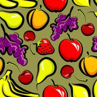 background with fruit