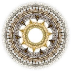 Computer generated illustration rendered fractal solar N8