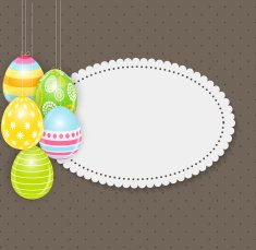 Beautiful Easter Egg Background Vector Illustration N12