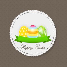 Beautiful Easter Egg Background Vector Illustration N14