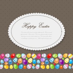 Beautiful Easter Egg Background Vector Illustration N16