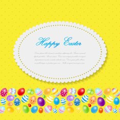 Beautiful Easter Egg Background Vector Illustration N17