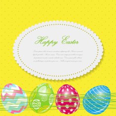 Beautiful Easter Egg Background Vector Illustration N18