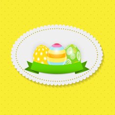 Beautiful Easter Egg Background Vector Illustration N20