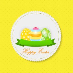 Beautiful Easter Egg Background Vector Illustration N23
