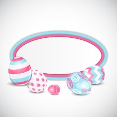 Beautiful Easter Egg Background Vector Illustration N25