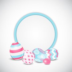 Beautiful Easter Egg Background Vector Illustration N28