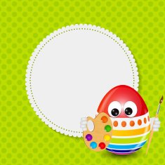 Beautiful Easter Egg Background Vector Illustration N35