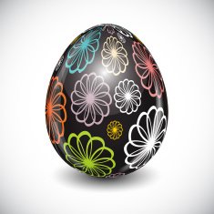 Beautiful Easter Egg Background Vector Illustration N43