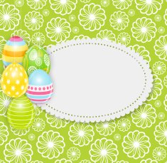 Beautiful Easter Egg Background Vector Illustration N50