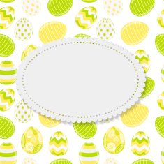 Beautiful Easter Egg Background Vector Illustration N54