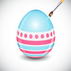 Beautiful Easter Egg Background Vector Illustration N57