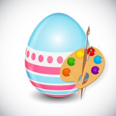 Beautiful Easter Egg Background Vector Illustration N64