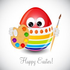 Beautiful Easter Egg Background Vector Illustration N97