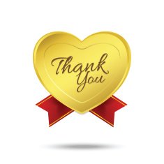Thank you on banner sign message symbol vector isolated N4