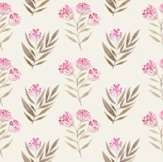Watercolor seamless flowers pattern N2