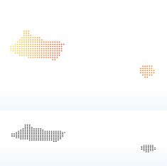Map of United Arab Emirates Ajman Emirate with Dot Pattern