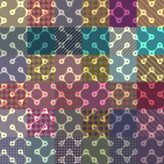 Abstract diagonal geometric pattern with droplet elements N5