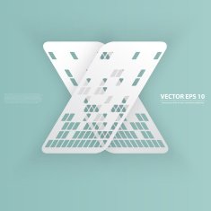 Vector design with card on the grey