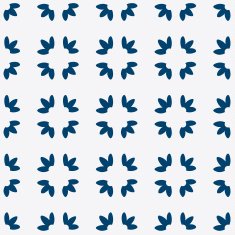 Blue and white delft pattern N21