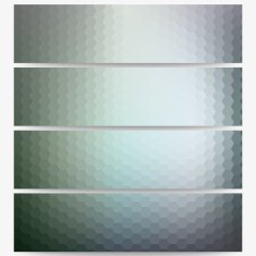 Abstract hexagonal headers set blurred design vector N19