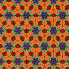 Abstract background ornament geometric vintage seamless N26