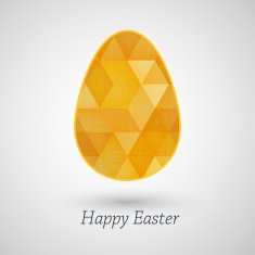 Happy Easter greeting banner N4