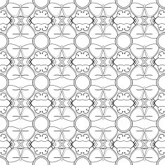 Vector Seamless Monochrome Abstract Pattern N37