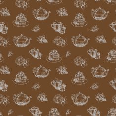 pattern with a set of elements tea N4