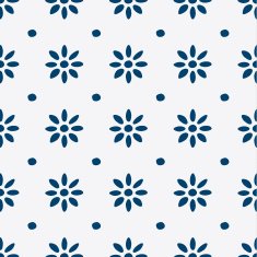 Hand drawn seamless indigo pattern N3