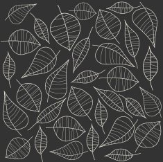 Abstract illustration with leafs