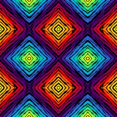 Abstract exotic pattern on rainbow colorful background