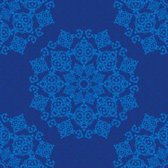 Vector seamless baroque damask luxury background N11