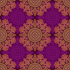 Vector seamless baroque damask luxury background N14