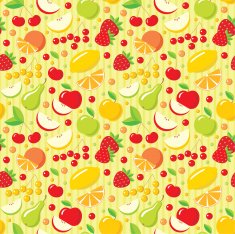 Seamless fruits pattern
