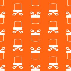 Seamless pattern of present box