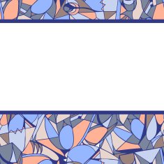 Frame of geometric pattern lilac color N2