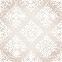 Vector seamless baroque damask luxury background N21