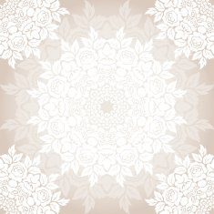 Vector seamless baroque damask luxury background N22