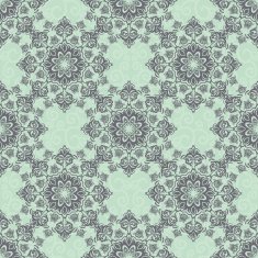 Vector seamless baroque damask luxury background N27