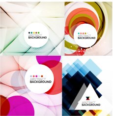 Set of geometric abstract backgrounds N4