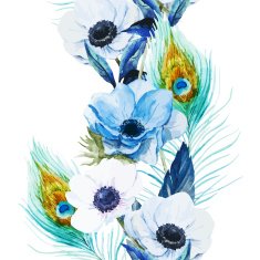 Anemones flowers pattern N3