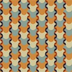 abstract retro geometric pattern N40